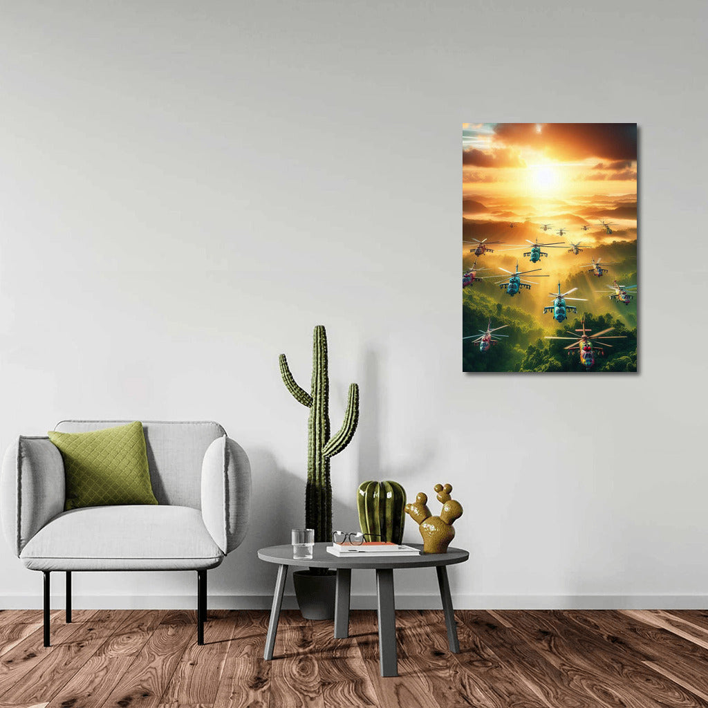 Helicopter Power: Attack Over the Forest