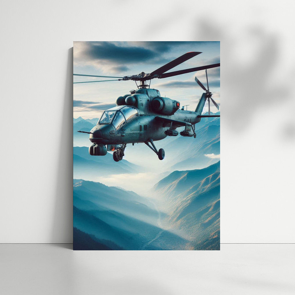 Helicopter in Conquest of the Highlands: Dynamics of the Skies