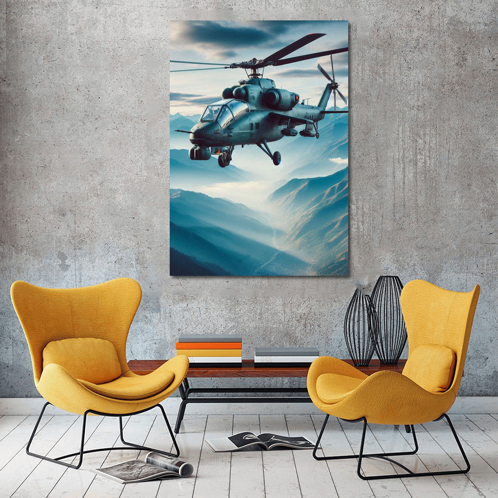 Helicopter in Conquest of the Highlands: Dynamics of the Skies