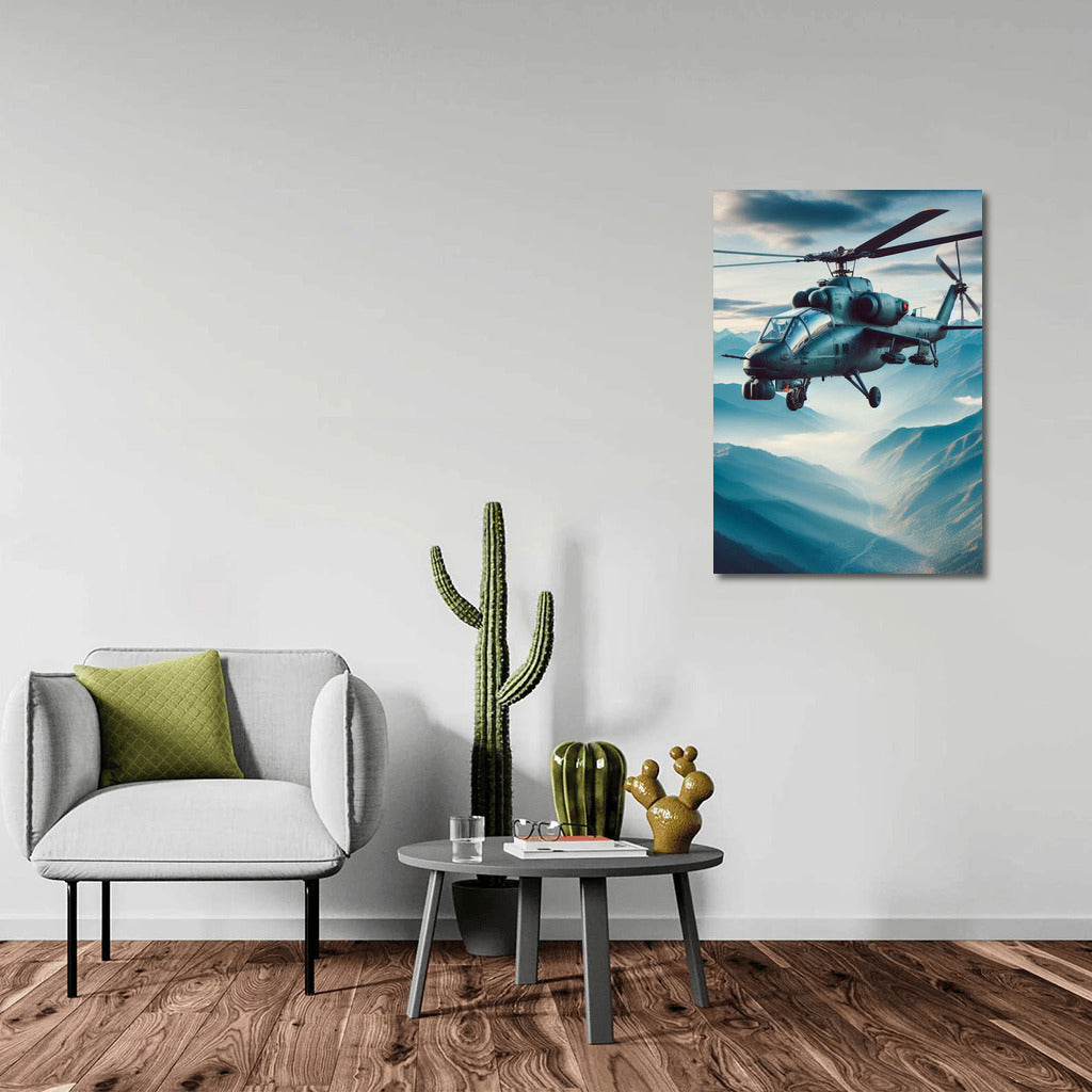 Helicopter in Conquest of the Highlands: Dynamics of the Skies