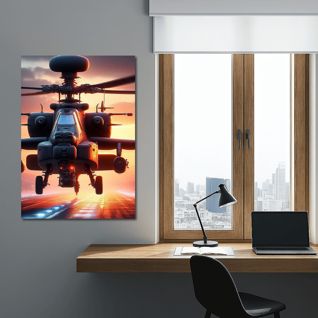 Takeoff Power: Helicopter on the Runway