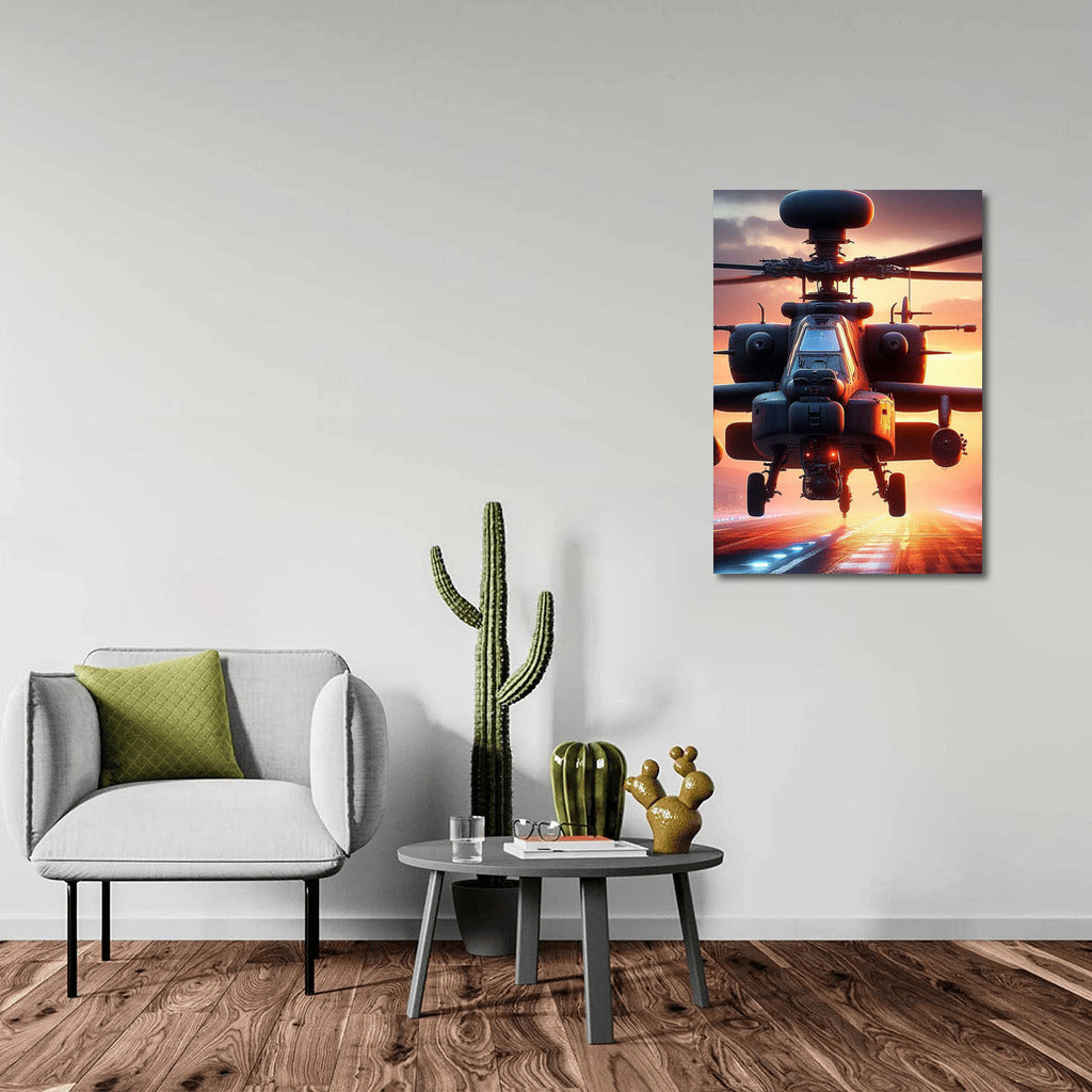 Takeoff Power: Helicopter on the Runway