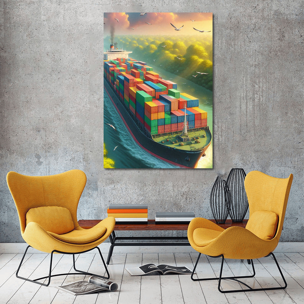 Cargo Barges on the Lake: A Window into the World of Travel