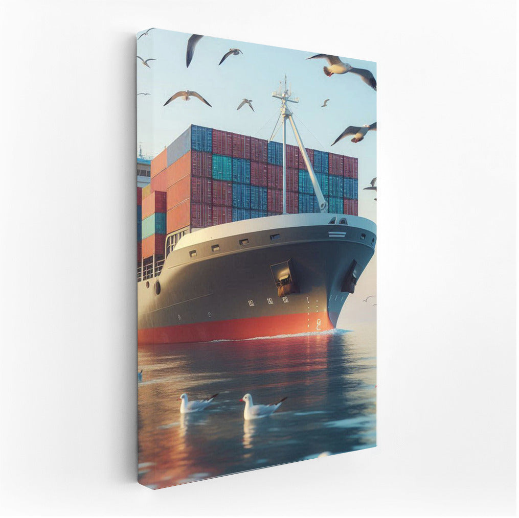 The Majesty of the Ship and the Flight of the Seagulls: Seascape Barges Ocean 2