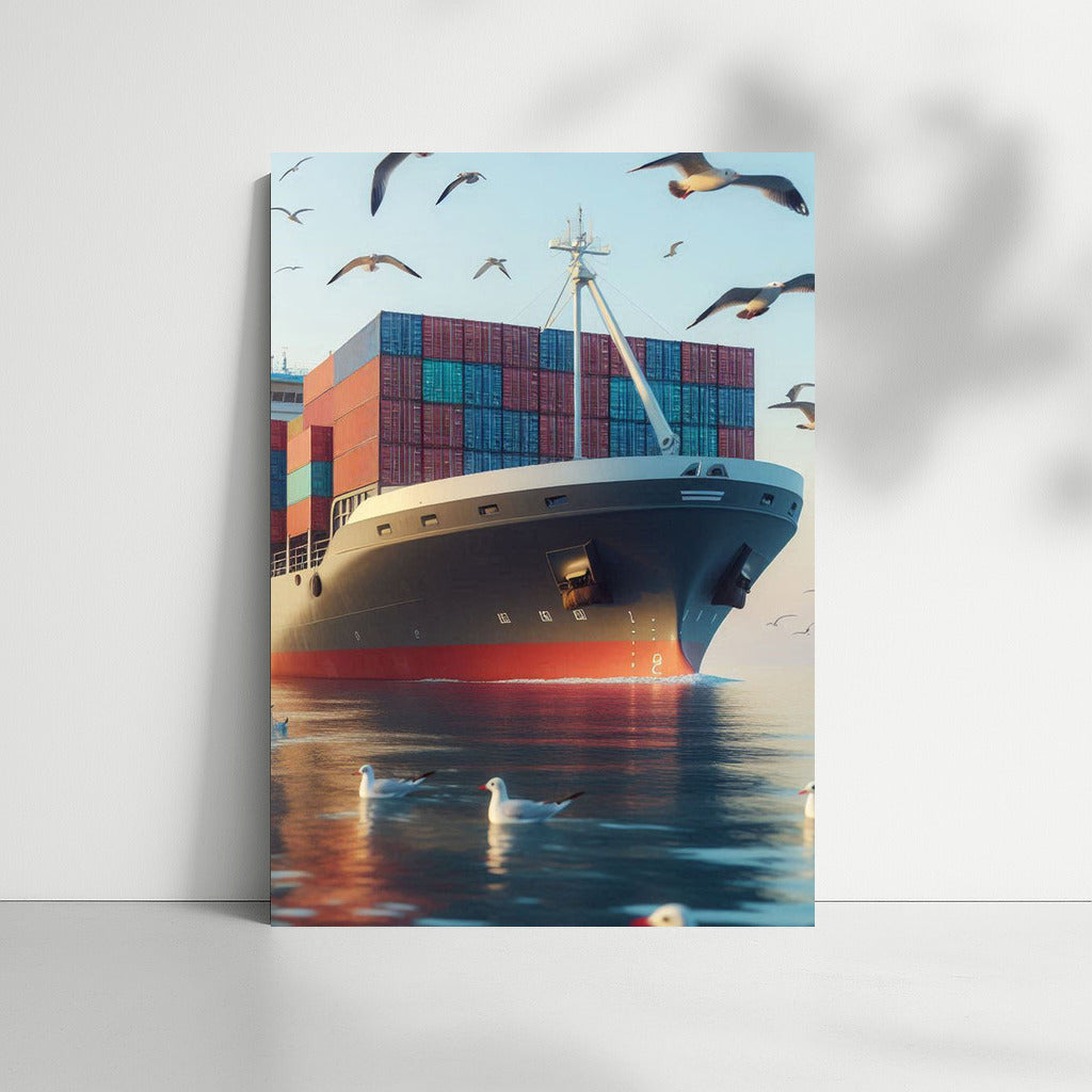 The Majesty of the Ship and the Flight of the Seagulls: Seascape Barges Ocean 2