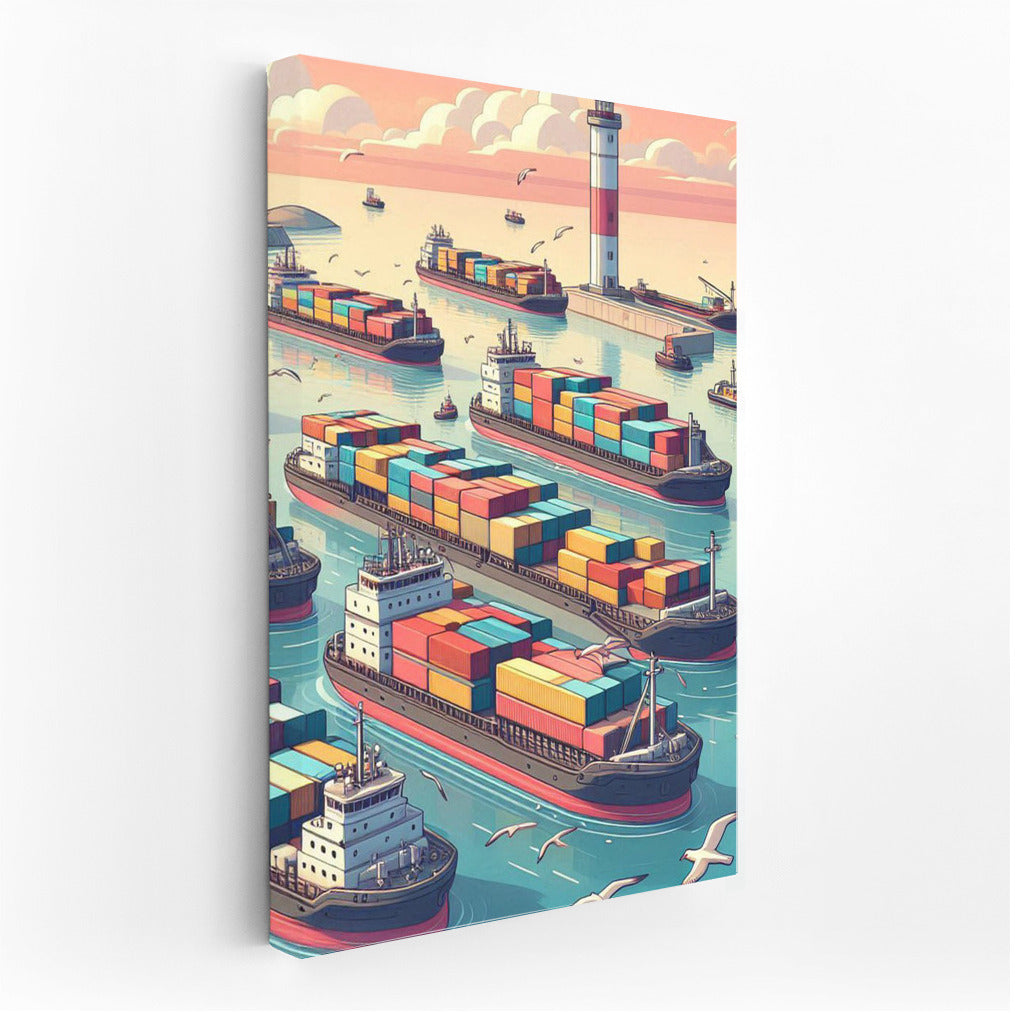 Naval Symphony of Barges: The Majesty of Ships