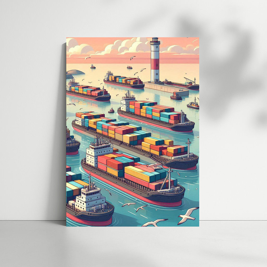 Naval Symphony of Barges: The Majesty of Ships