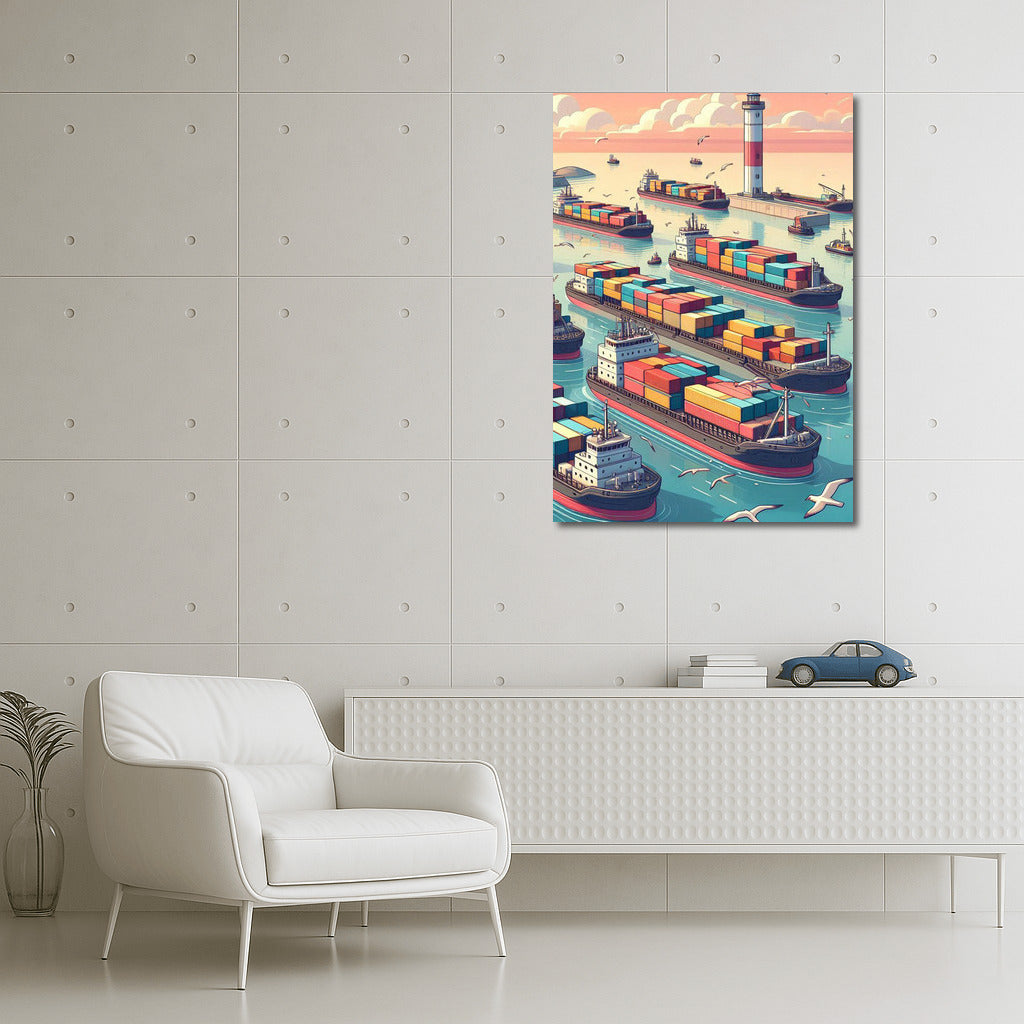 Naval Symphony of Barges: The Majesty of Ships