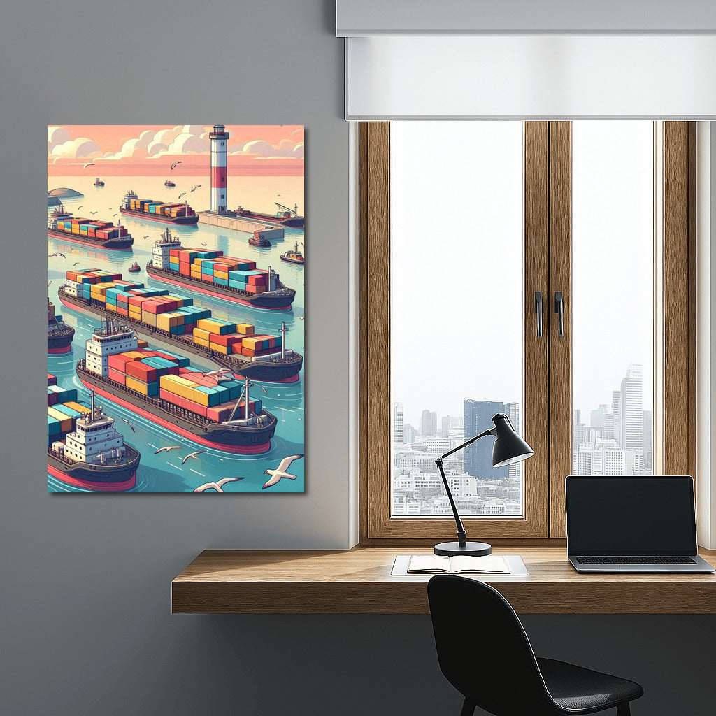 Naval Symphony of Barges: The Majesty of Ships