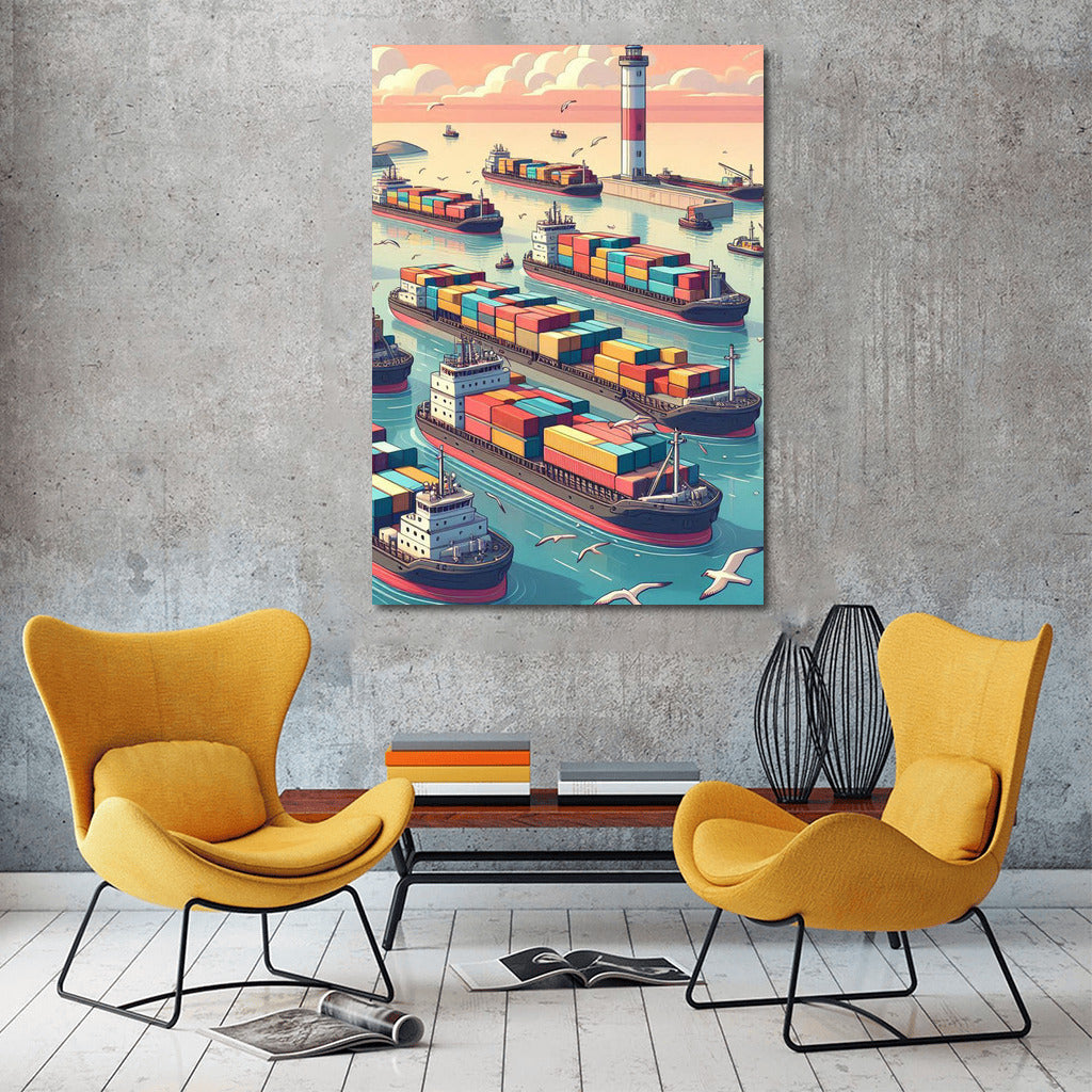 Naval Symphony of Barges: The Majesty of Ships