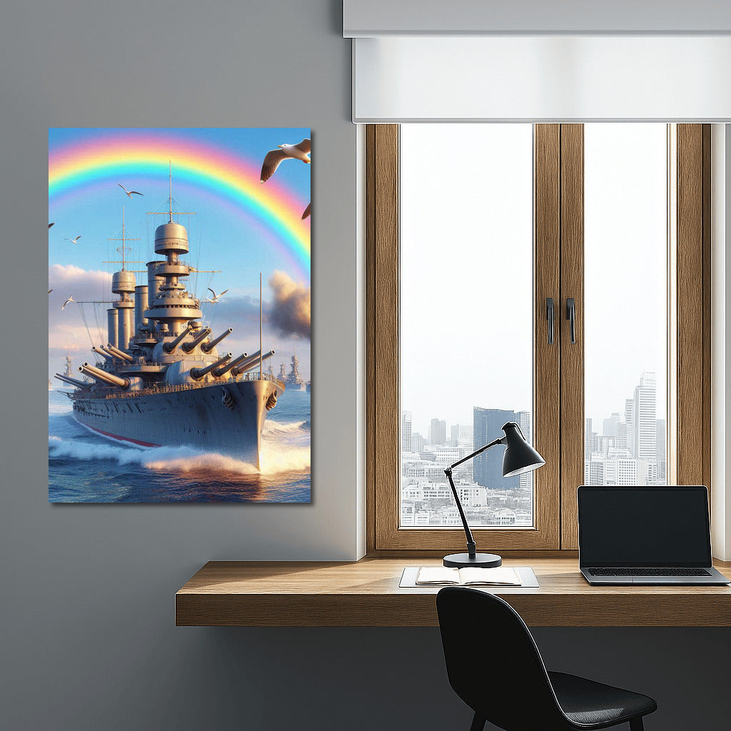 Fearsome Battleships Under the Rainbow: Contemporary Wall Art for Collection