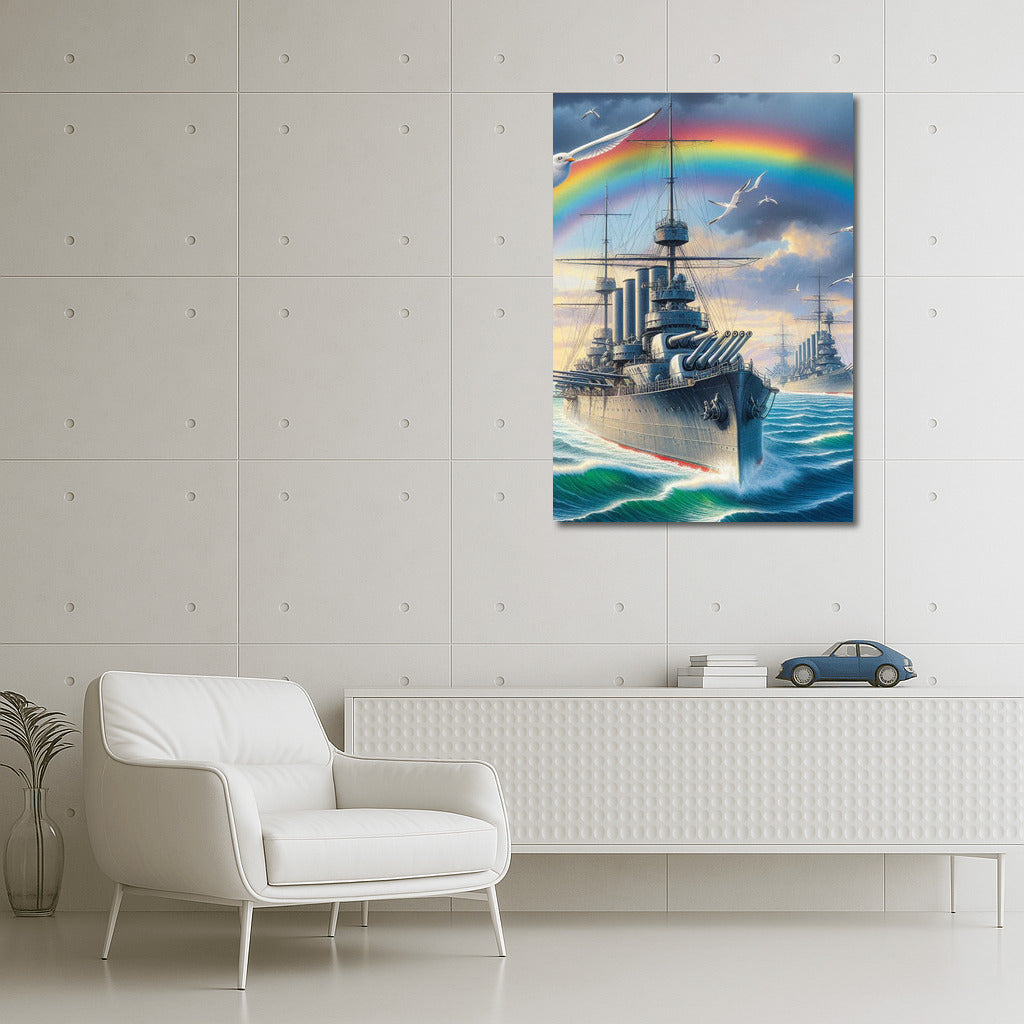 Mighty Battleships Under the Rainbow: The Majesty of the Ocean