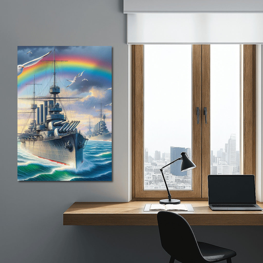 Mighty Battleships Under the Rainbow: The Majesty of the Ocean