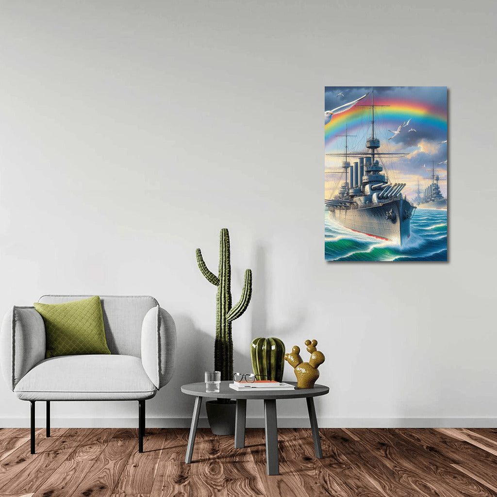 Mighty Battleships Under the Rainbow: The Majesty of the Ocean