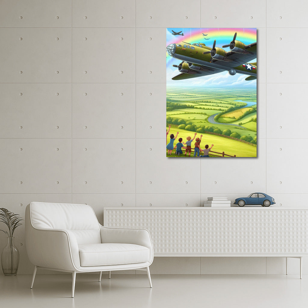 Bomber in Rainbow Flight: Power and Wonder