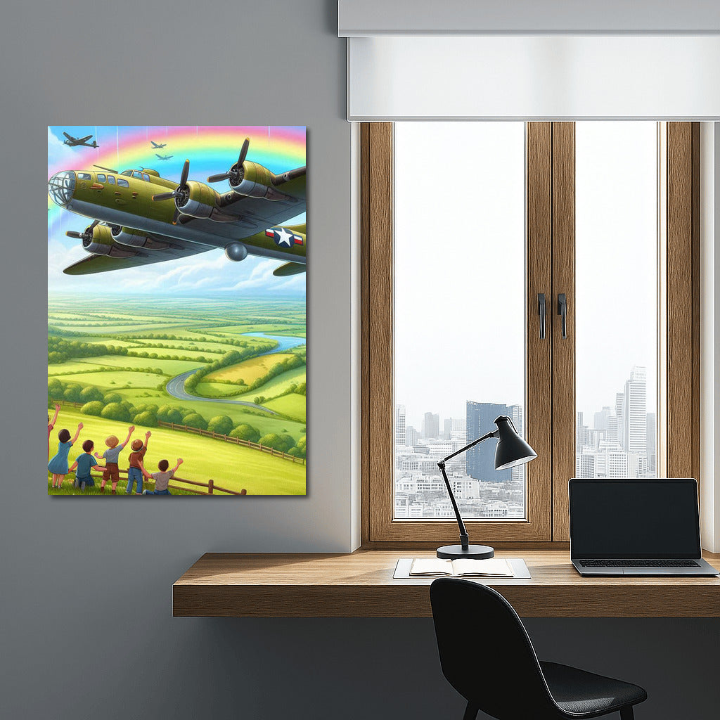 Bomber in Rainbow Flight: Power and Wonder