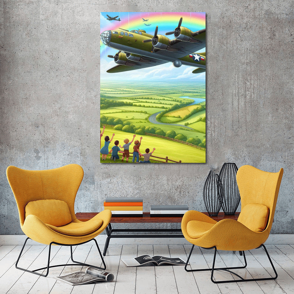 Bomber in Rainbow Flight: Power and Wonder