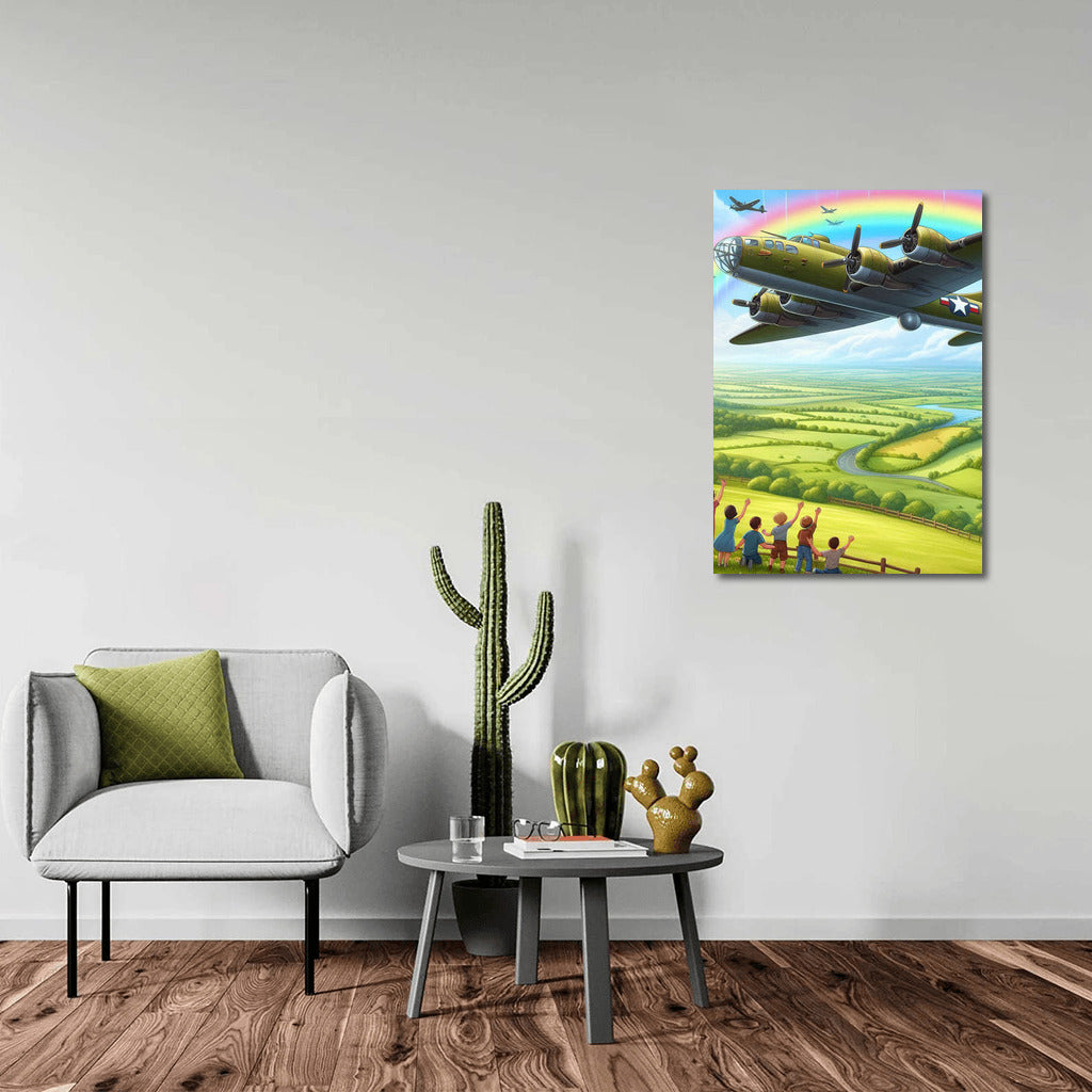 Bomber in Rainbow Flight: Power and Wonder