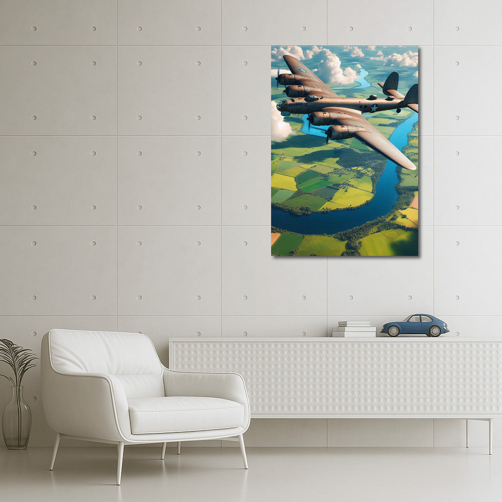 Freedom in the Skies: Bomber Flight Over the Fields