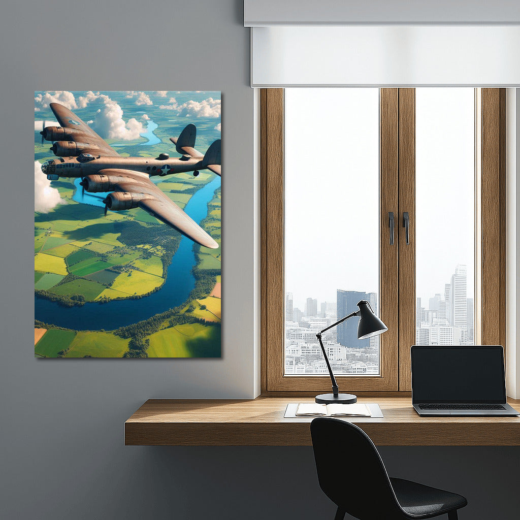 Freedom in the Skies: Bomber Flight Over the Fields