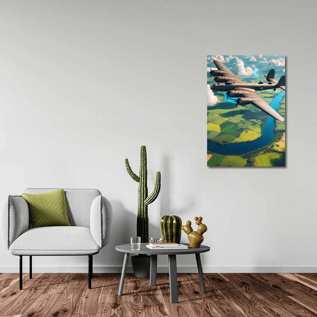 Freedom in the Skies: Bomber Flight Over the Fields