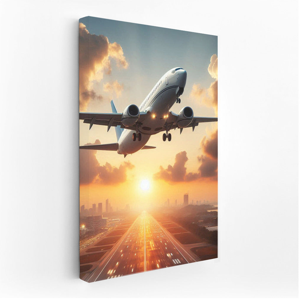 Elegant Business Jet at Sunset: Inspiration for Travelers and Aviators