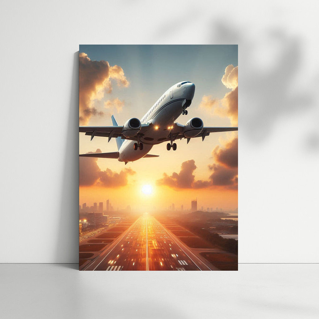 Elegant Business Jet at Sunset: Inspiration for Travelers and Aviators