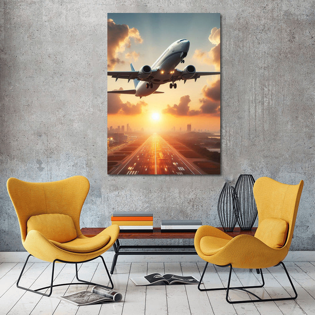 Elegant Business Jet at Sunset: Inspiration for Travelers and Aviators