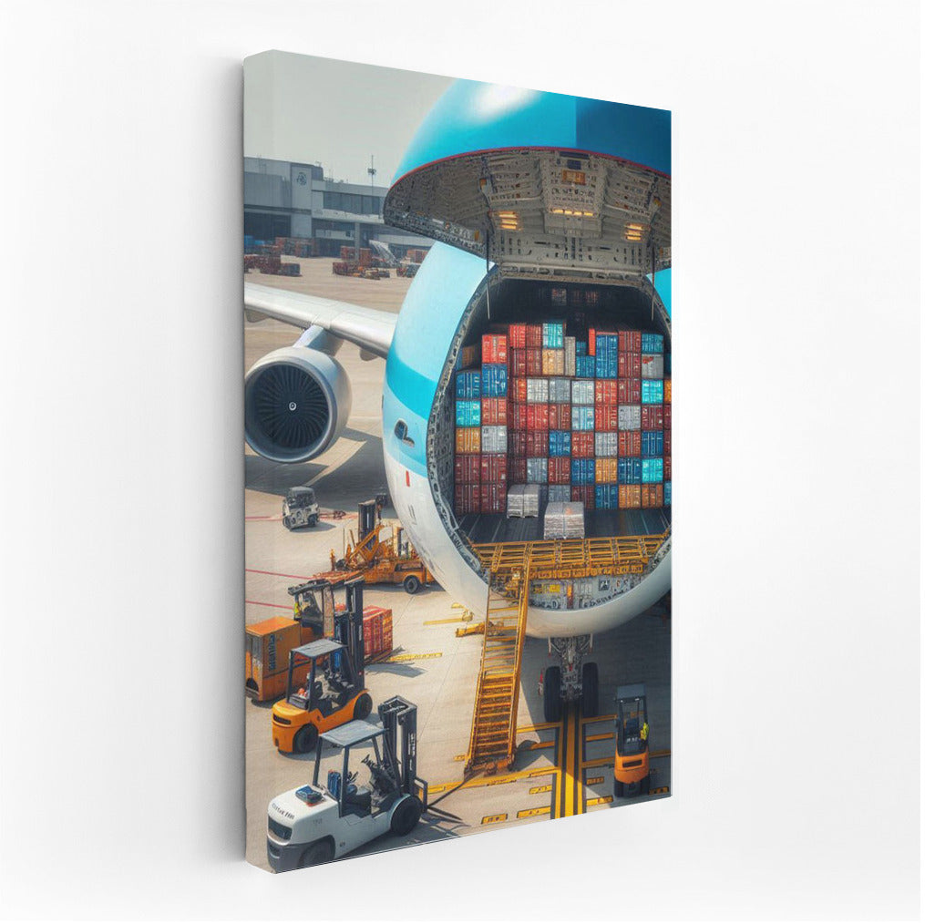 Cargo Airplane at the Airport: Dynamics and Scale for Travelers