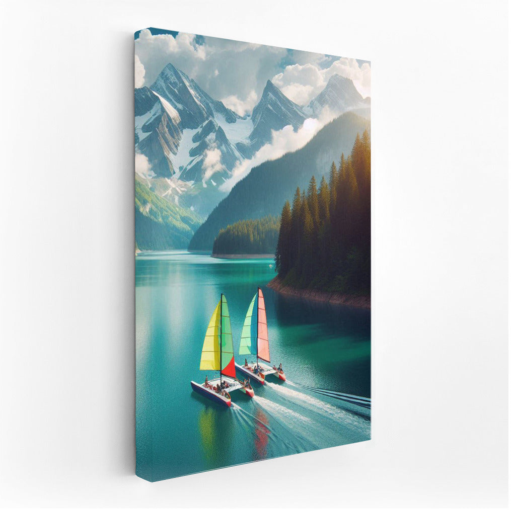 Catamarans among the Mountain Majesty: Freshness and Freedom of Nature