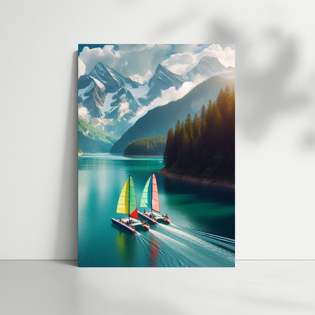 Catamarans among the Mountain Majesty: Freshness and Freedom of Nature