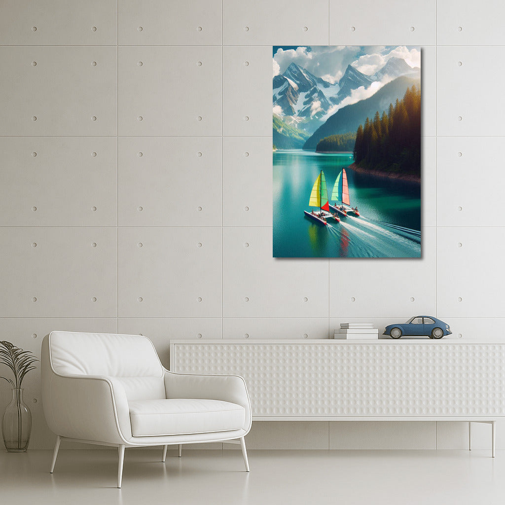 Catamarans among the Mountain Majesty: Freshness and Freedom of Nature