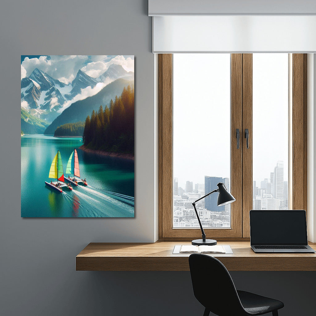 Catamarans among the Mountain Majesty: Freshness and Freedom of Nature