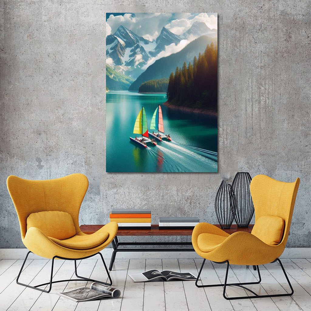 Catamarans among the Mountain Majesty: Freshness and Freedom of Nature