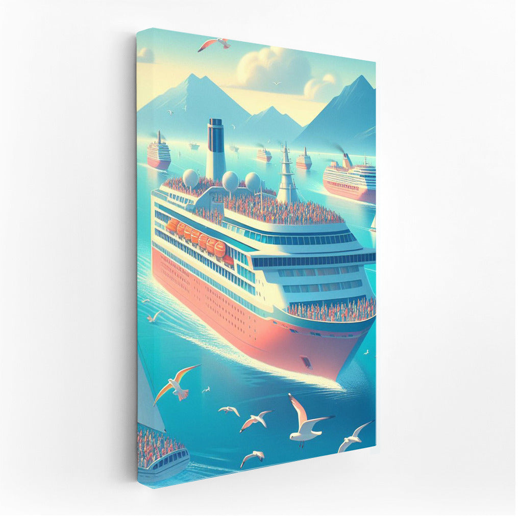 Sea Symphony: Majestic Liners in Turquoise Waters