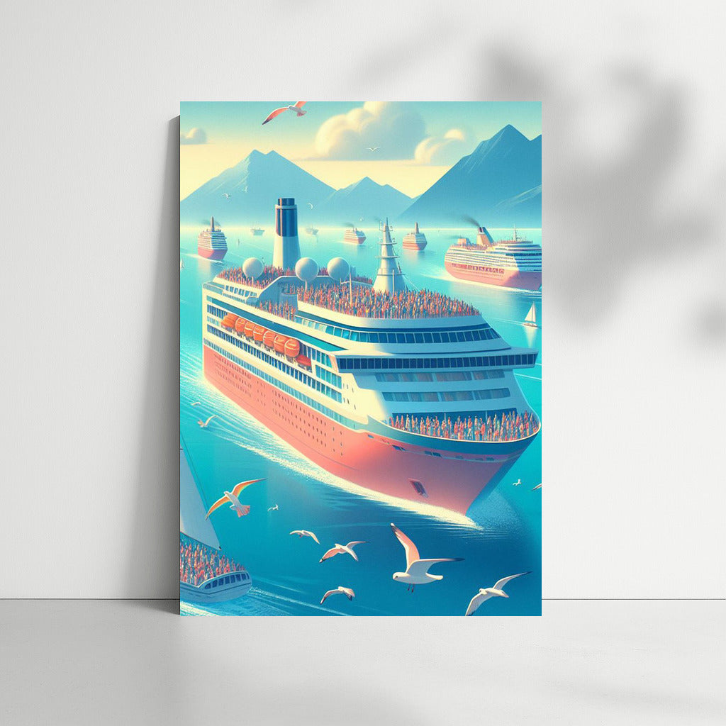 Sea Symphony: Majestic Liners in Turquoise Waters