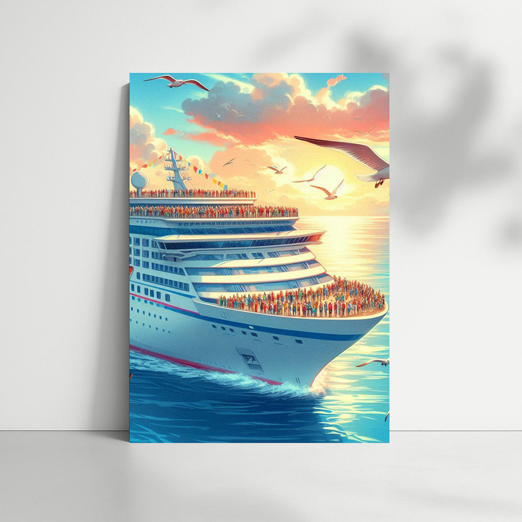 Grace of the Ocean: Cruise Ship on the Waves