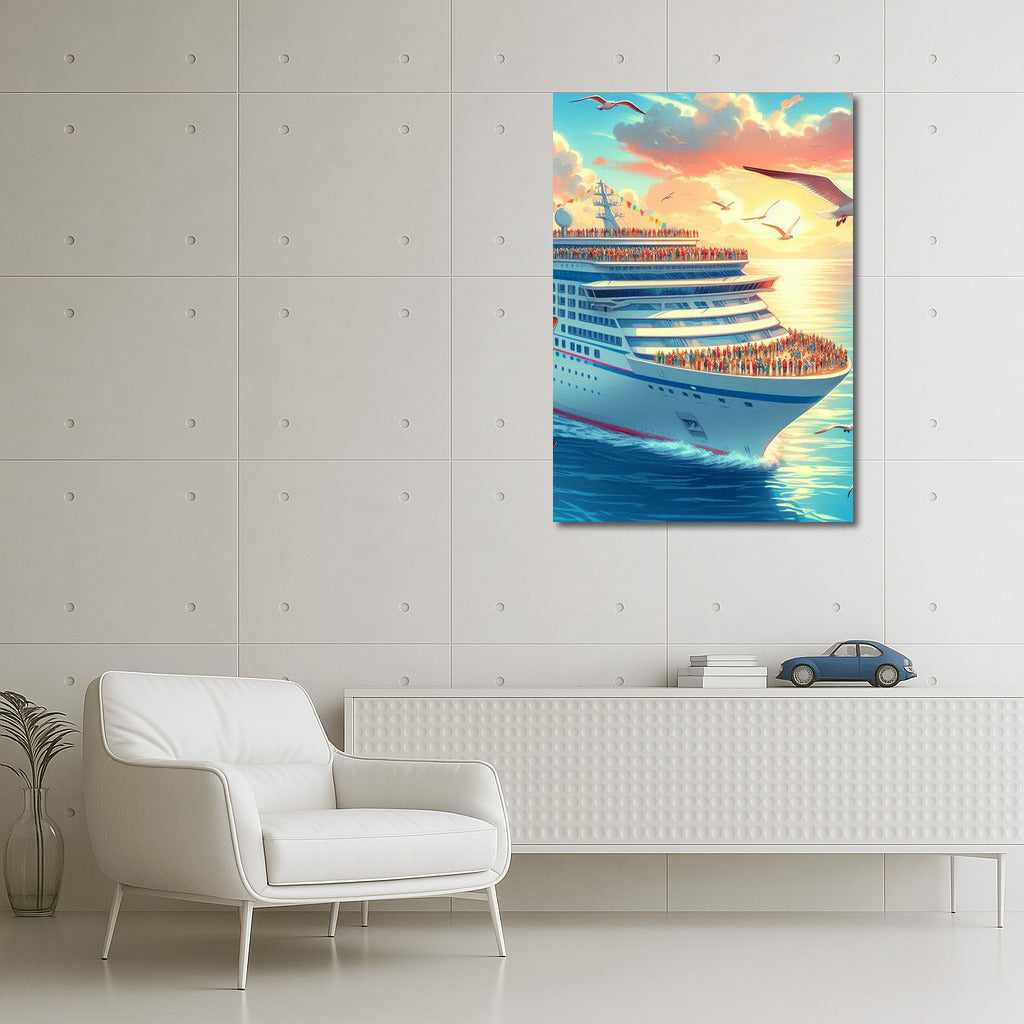 Grace of the Ocean: Cruise Ship on the Waves