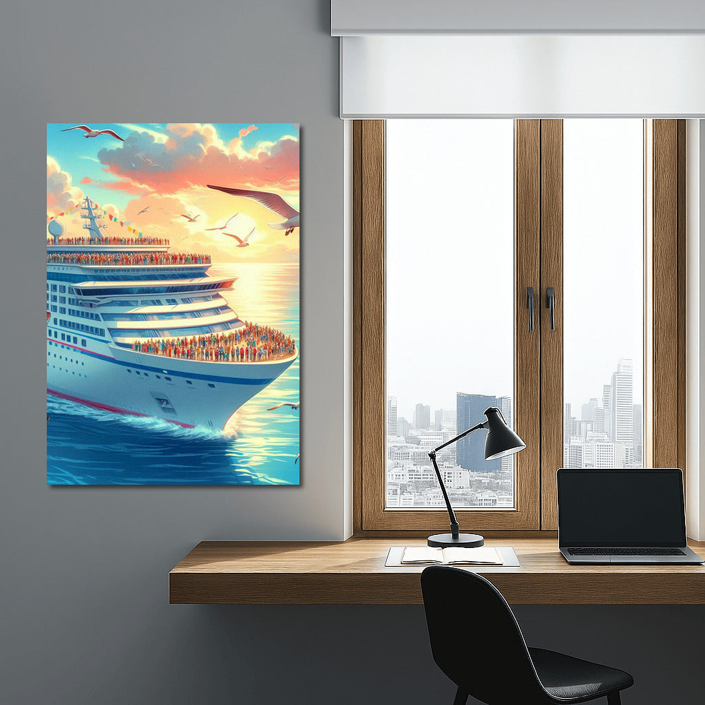 Grace of the Ocean: Cruise Ship on the Waves