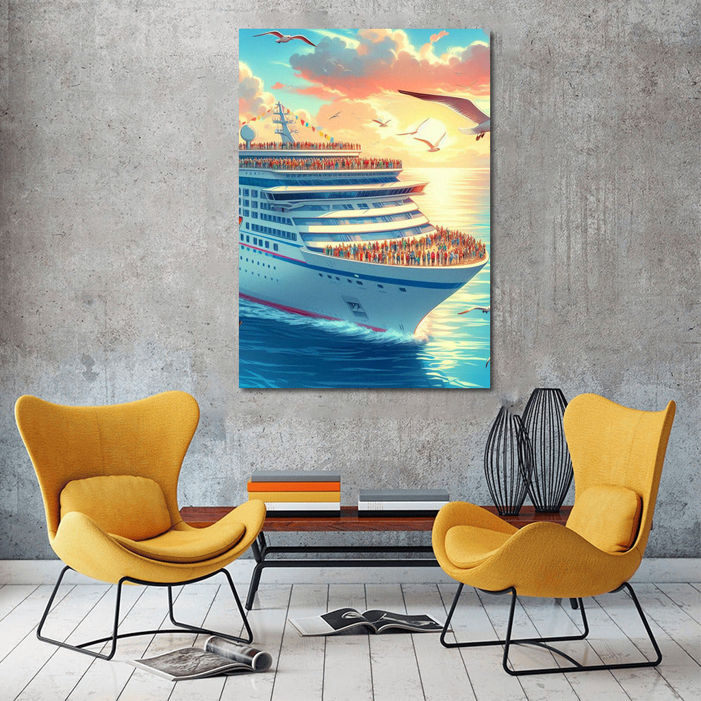 Grace of the Ocean: Cruise Ship on the Waves