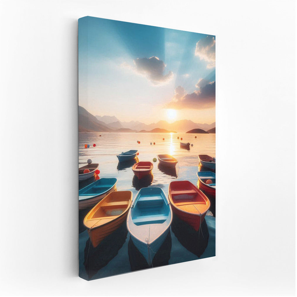 Morning Boats on Dinghies Lake