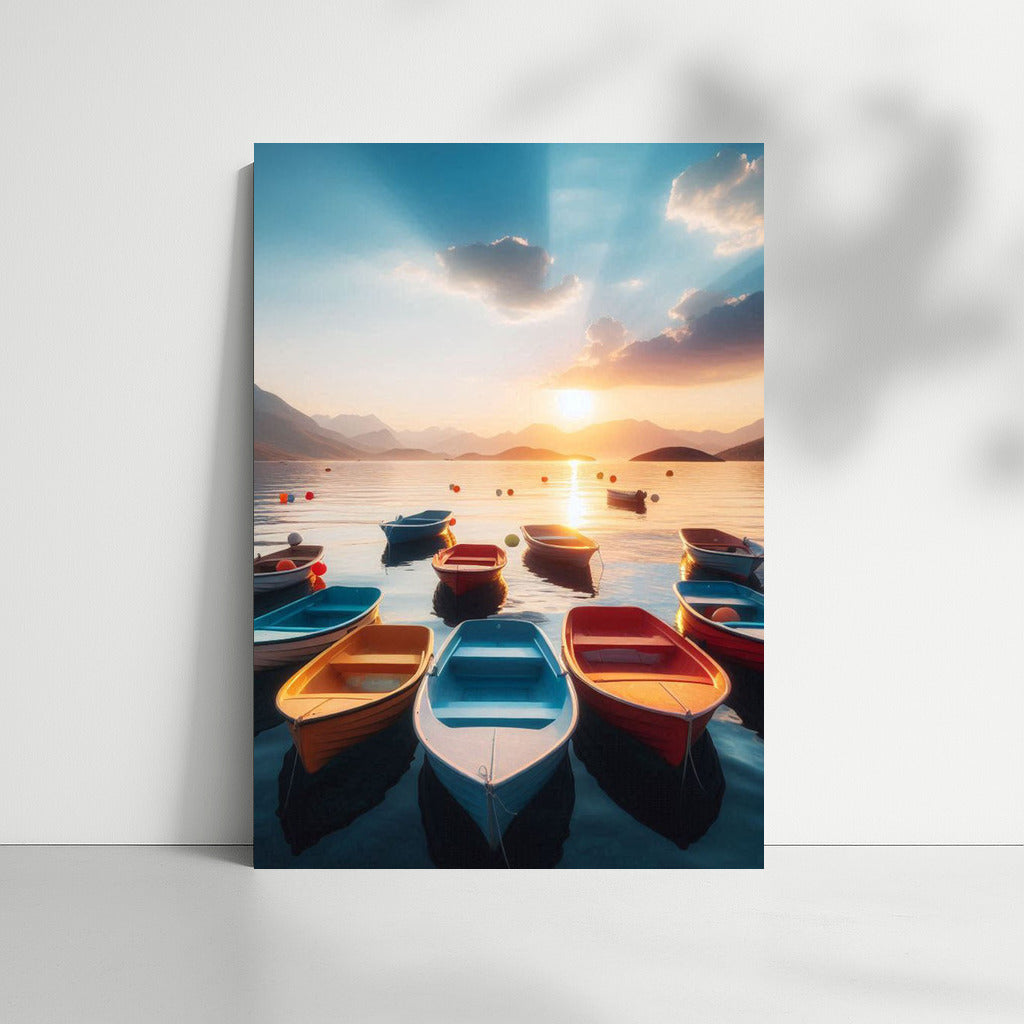 Morning Boats on Dinghies Lake