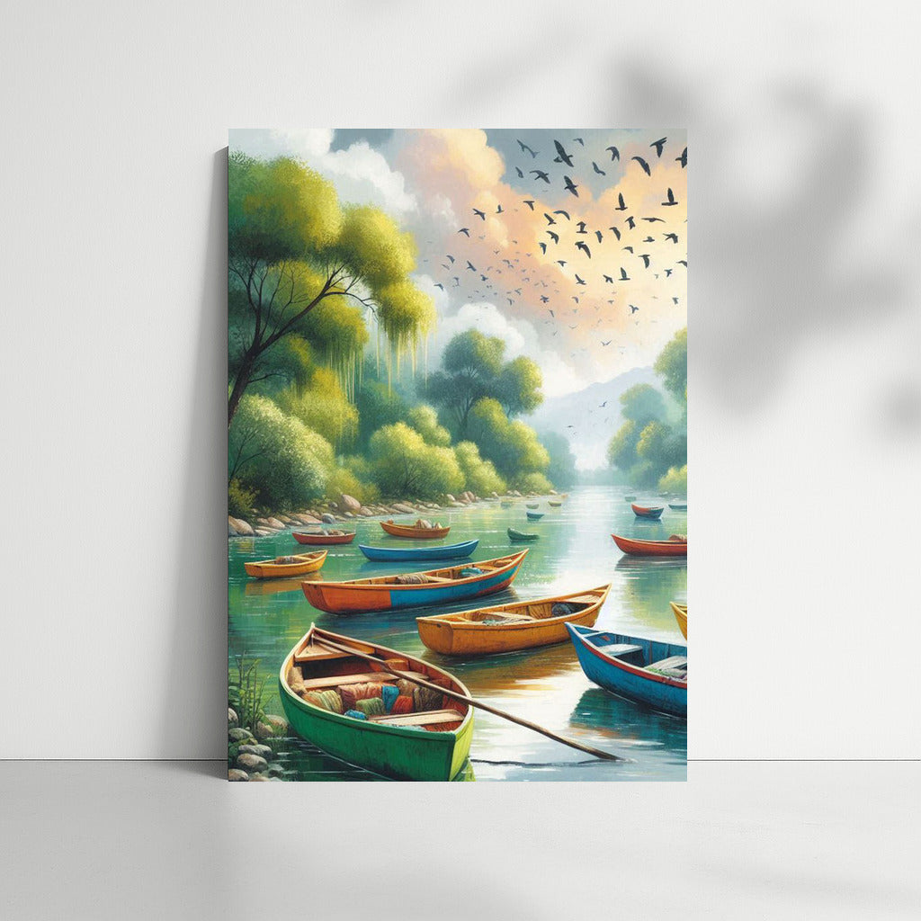 Tranquility on the Dinghi River: Harmony of Nature