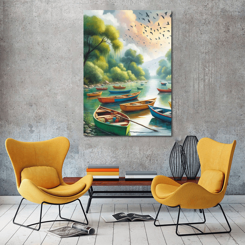 Tranquility on the Dinghi River: Harmony of Nature