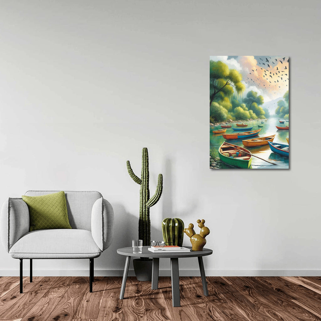 Tranquility on the Dinghi River: Harmony of Nature