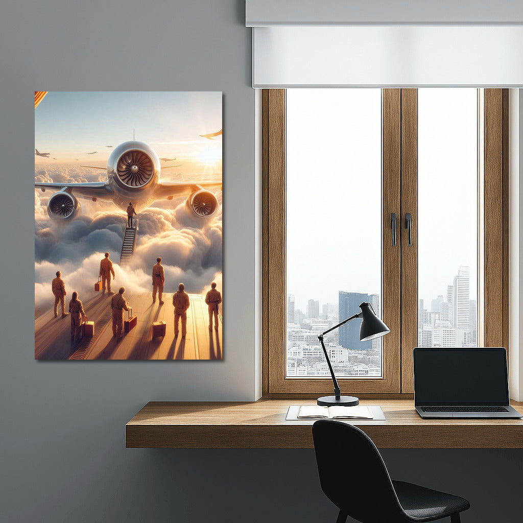 Experimental Airplane in the Clouds: Flight to the Future