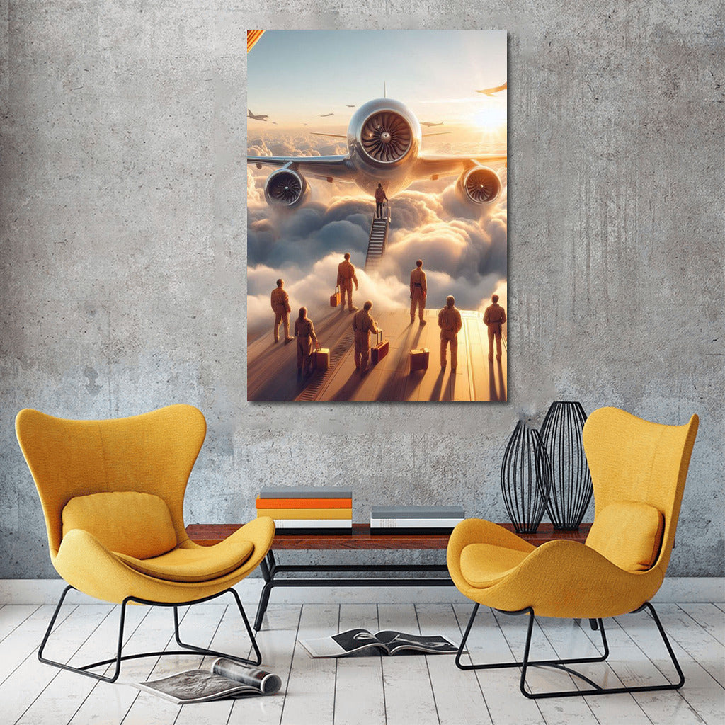 Experimental Airplane in the Clouds: Flight to the Future