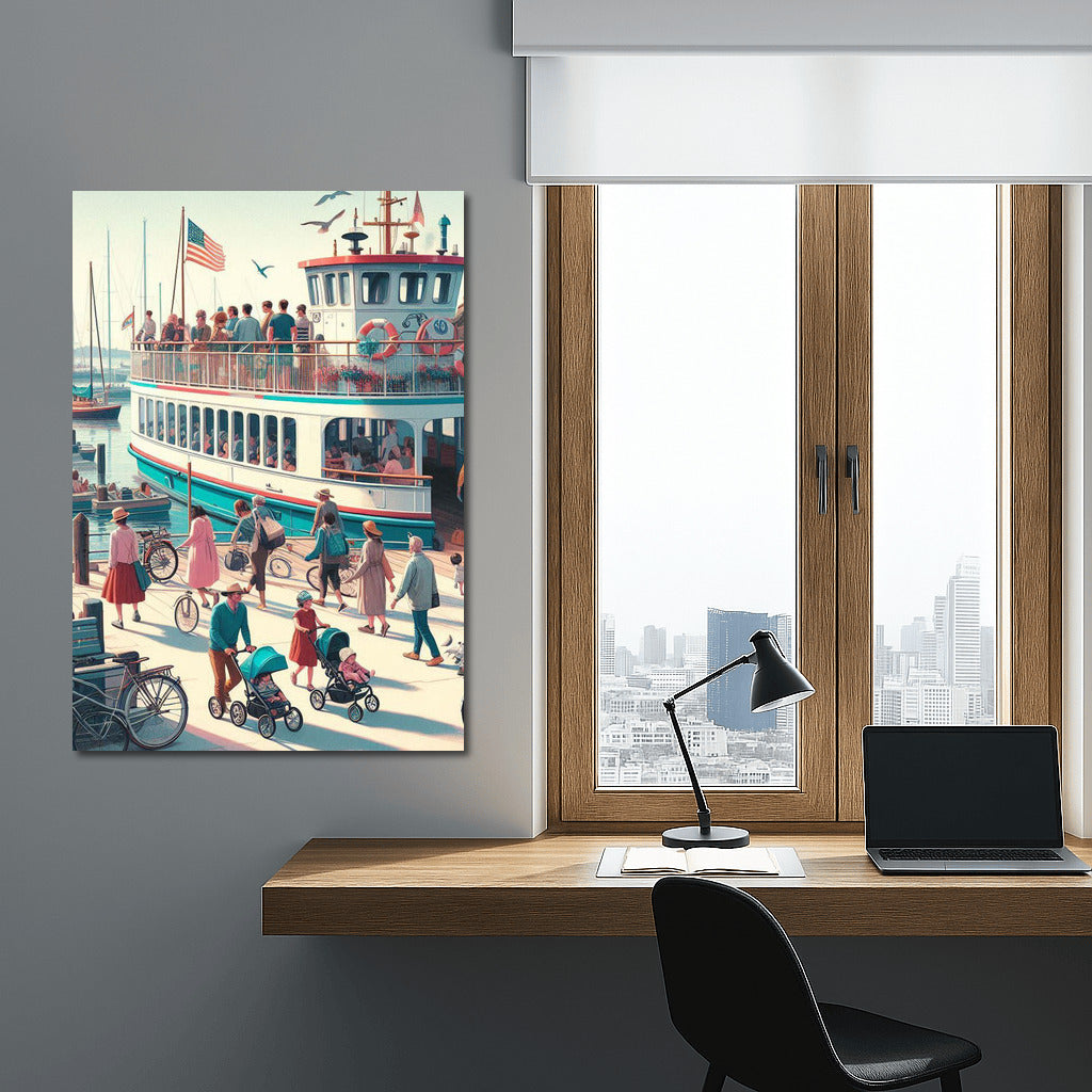 Seaport Idyll: Ferries Harbor 1