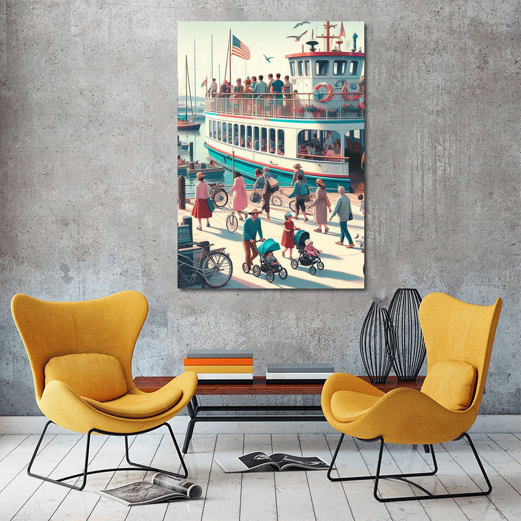 Seaport Idyll: Ferries Harbor 1