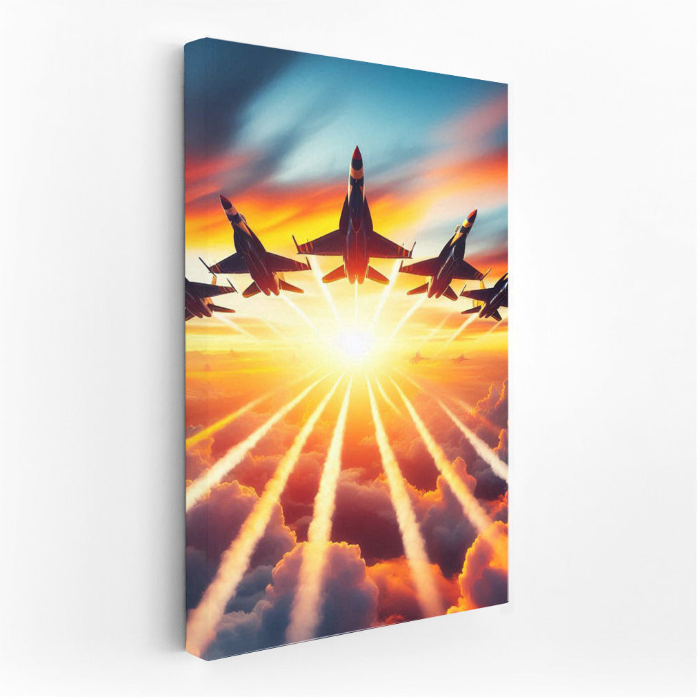 Sunset Squadron: Fighter Power in Flight